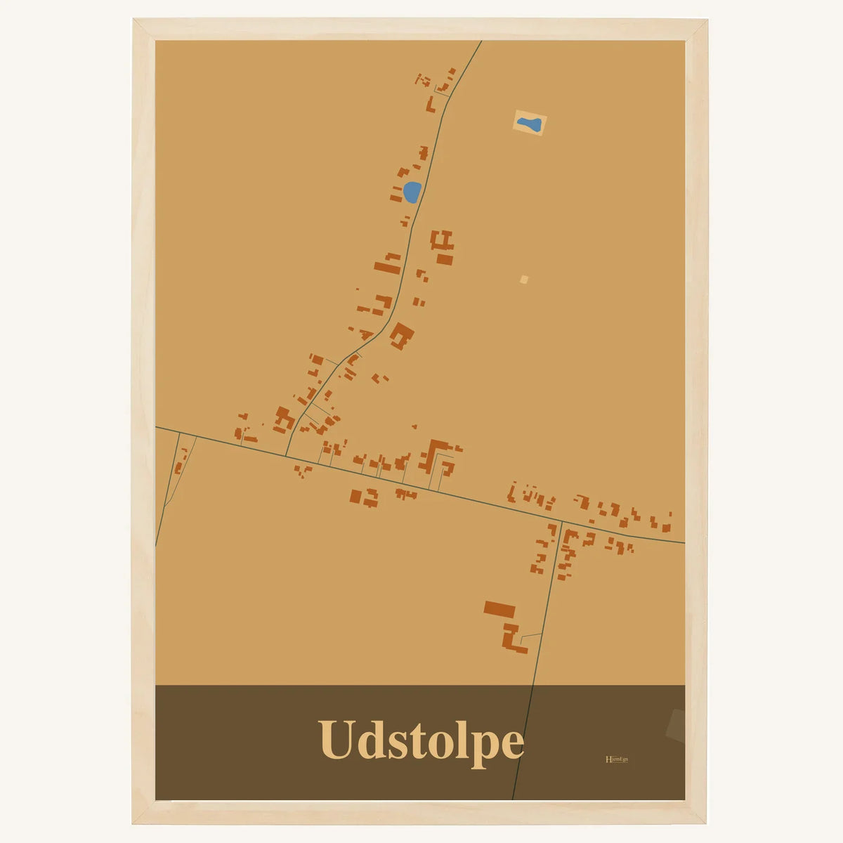 Udstolpe plakat – Firkantet 2026 – Lys pastel brun
