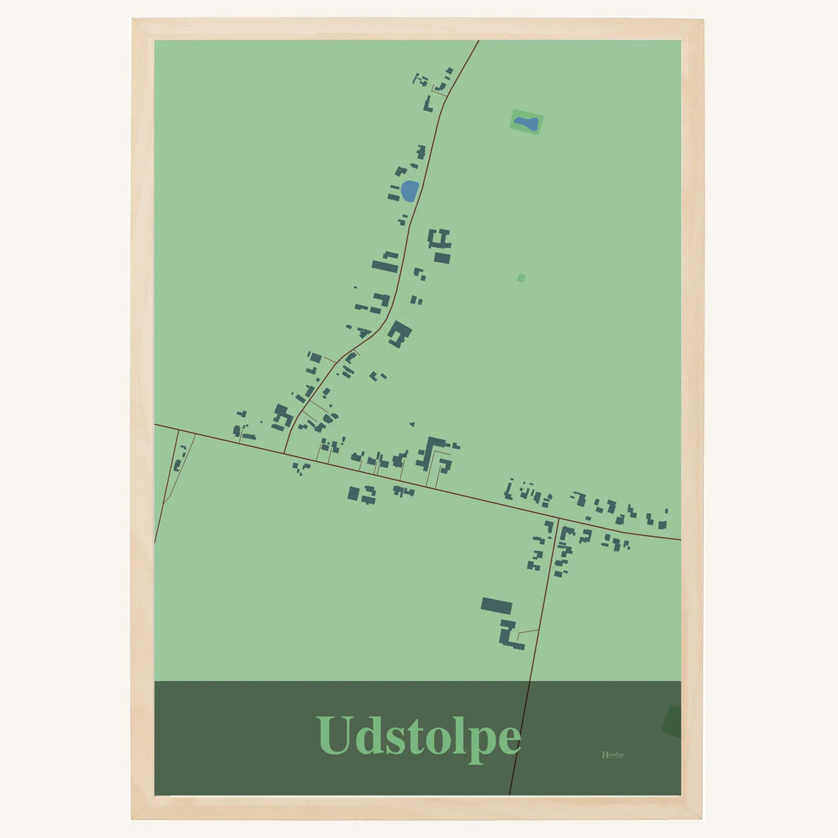 Udstolpe plakat – Firkantet 2026 – Lys pastel grøn