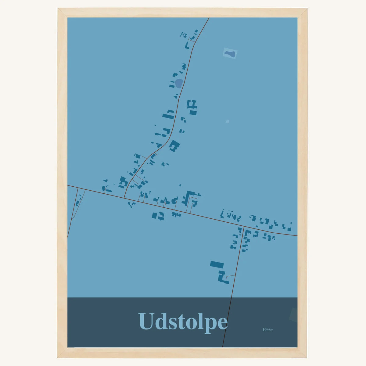 Udstolpe plakat – Firkantet 2026 – Lys pastel blå