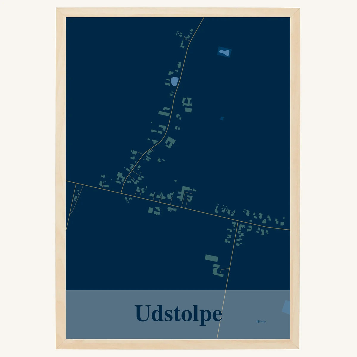 Udstolpe plakat – Firkantet 2026 – Mørk blå