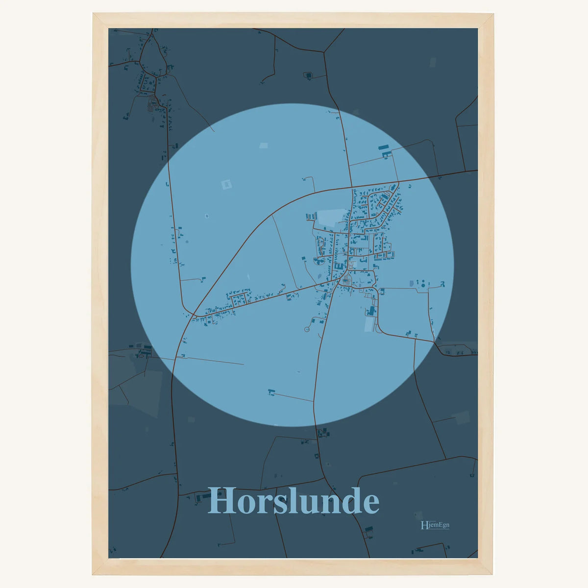 Horslunde plakat – Centrum 2026 – Lys pastel blå