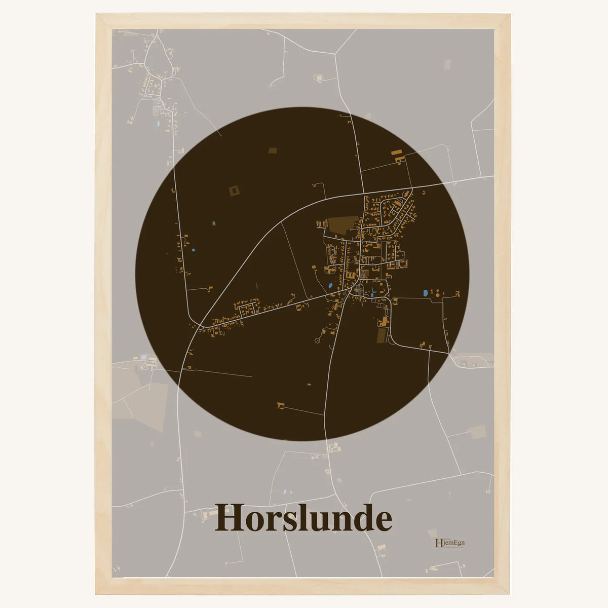 Horslunde plakat – Centrum 2026 – Mørk brun