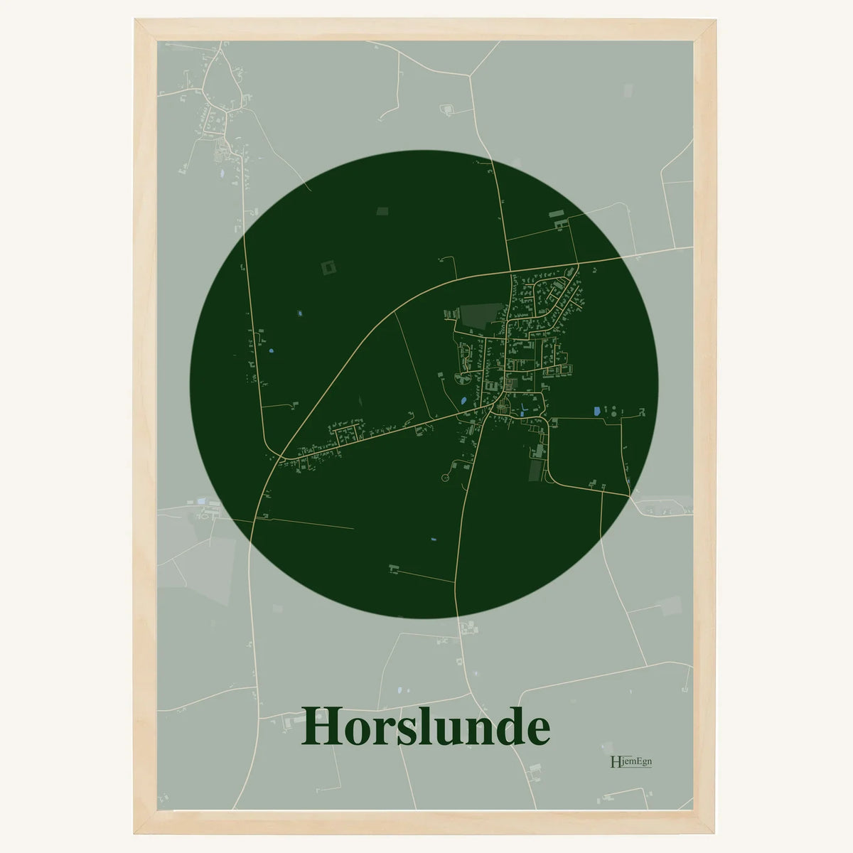 Horslunde plakat – Centrum 2026 – Mørk grøn