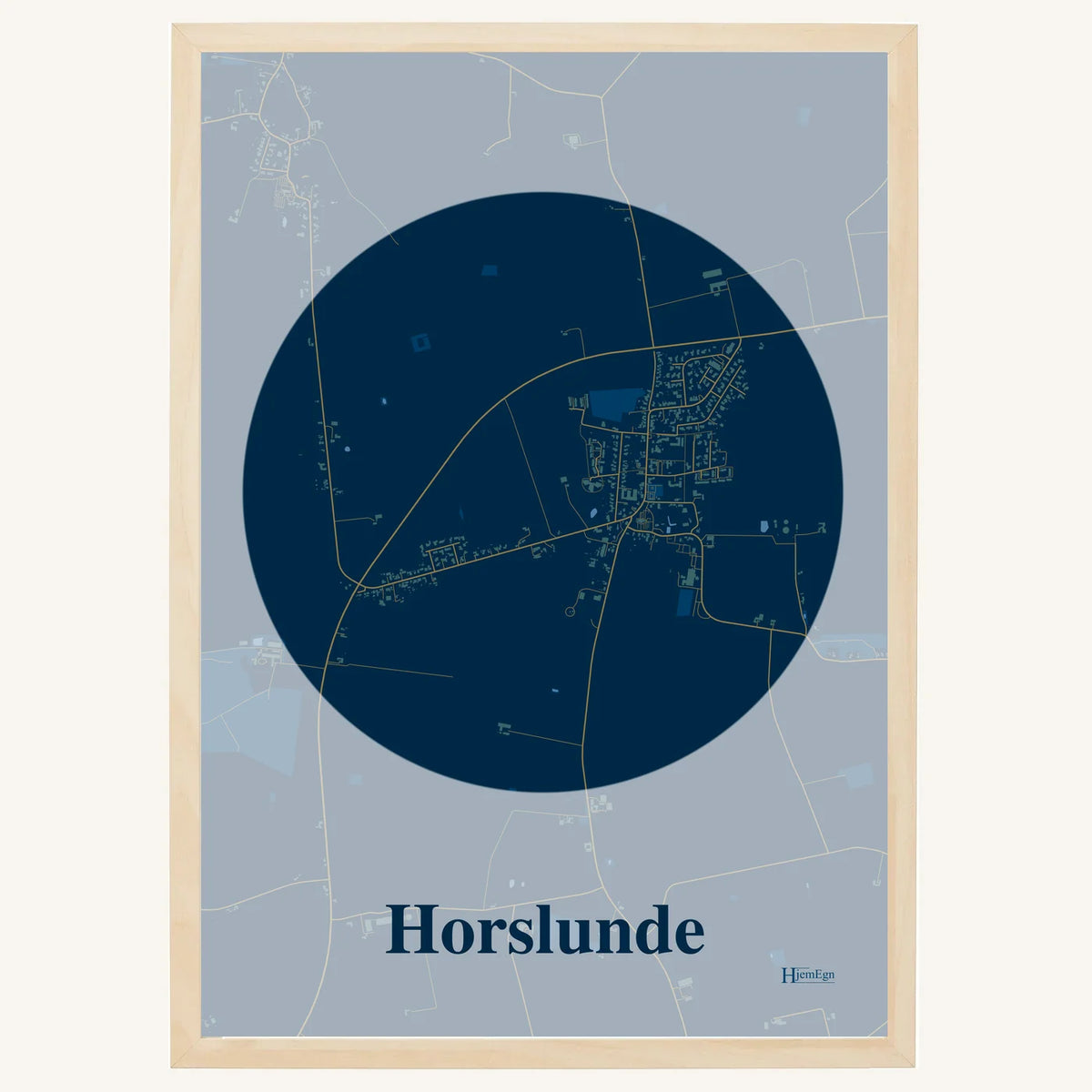 Horslunde plakat – Centrum 2026 – Mørk blå
