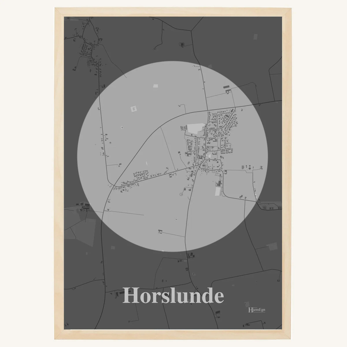 Horslunde plakat – Centrum 2026 – Lys pastel grå