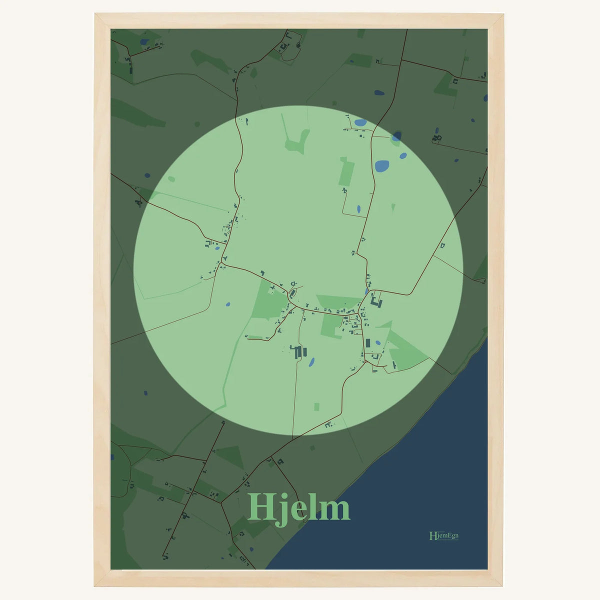 Hjelm plakat – Centrum 2026 – Lys pastel grøn