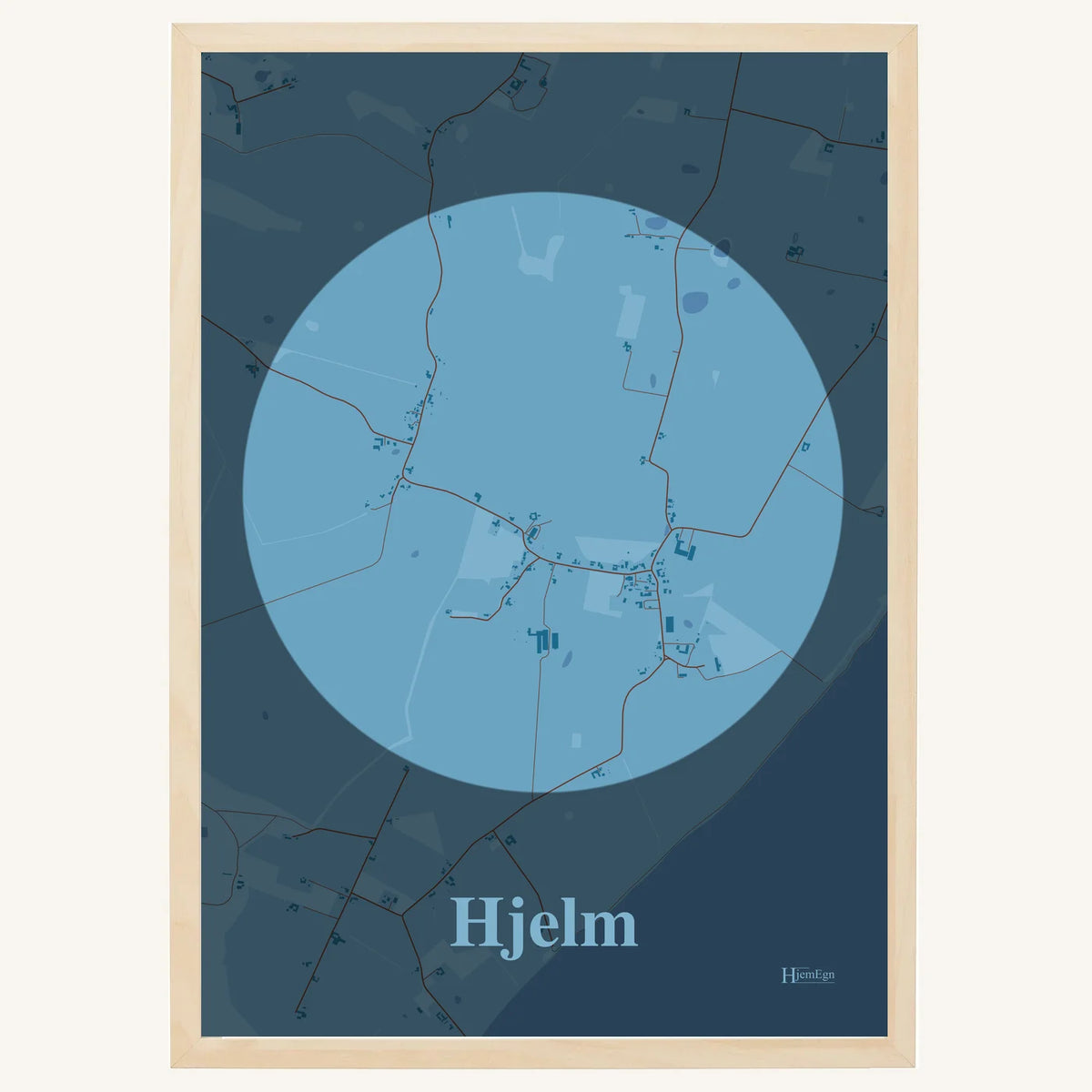 Hjelm plakat – Centrum 2026 – Lys pastel blå