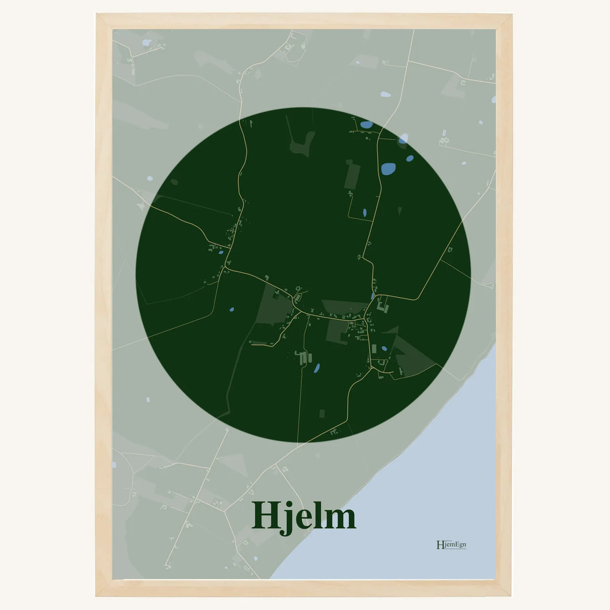 Hjelm plakat – Centrum 2026 – Mørk grøn