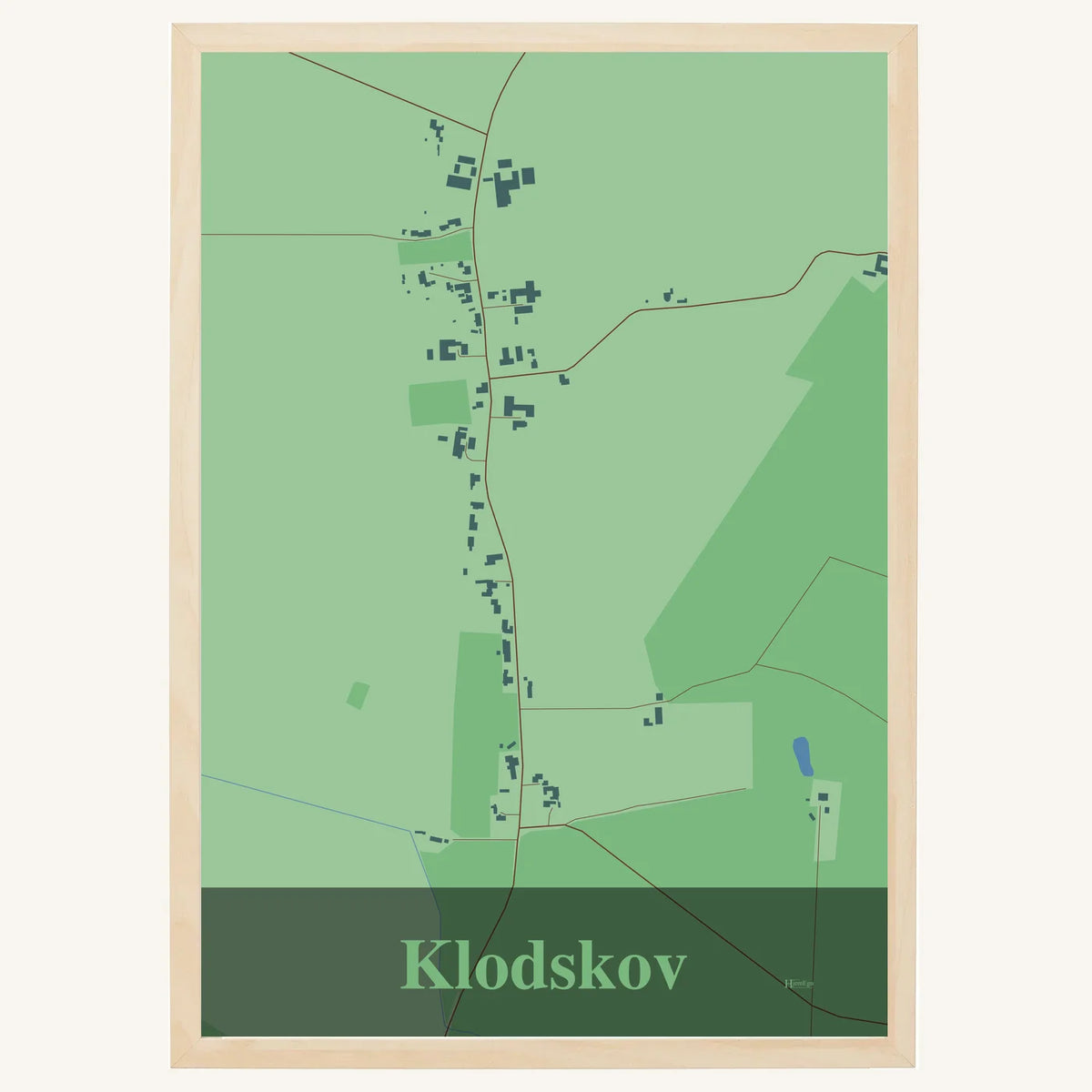 Klodskov plakat – Firkantet 2026 – Lys pastel grøn