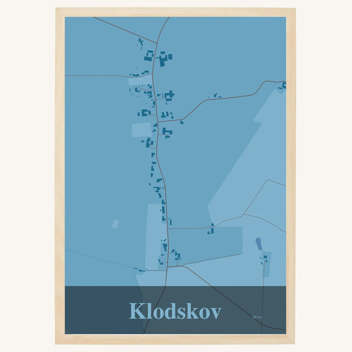 Klodskov plakat – Firkantet 2026 – Lys pastel blå