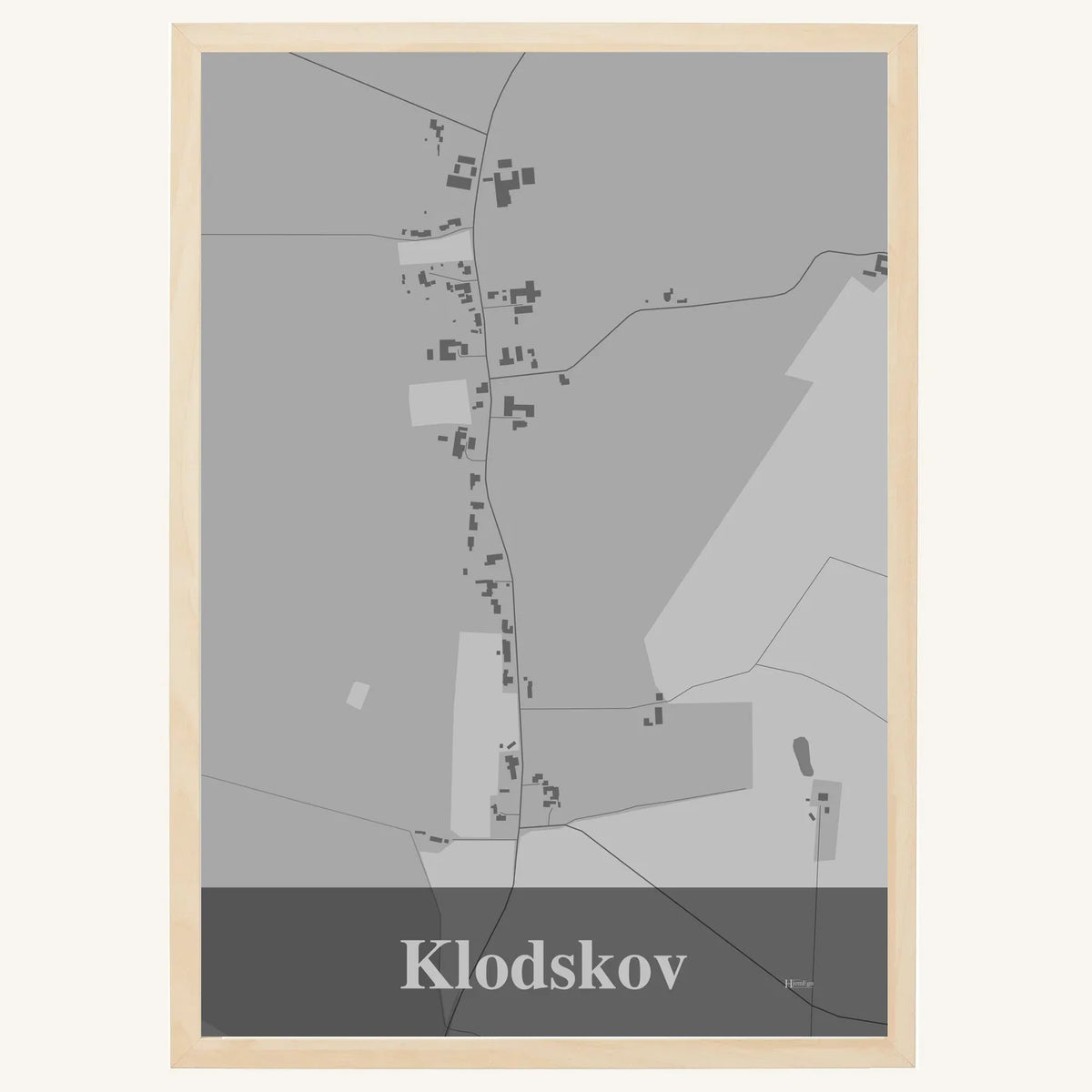 Klodskov plakat – Firkantet 2026 – Lys pastel grå