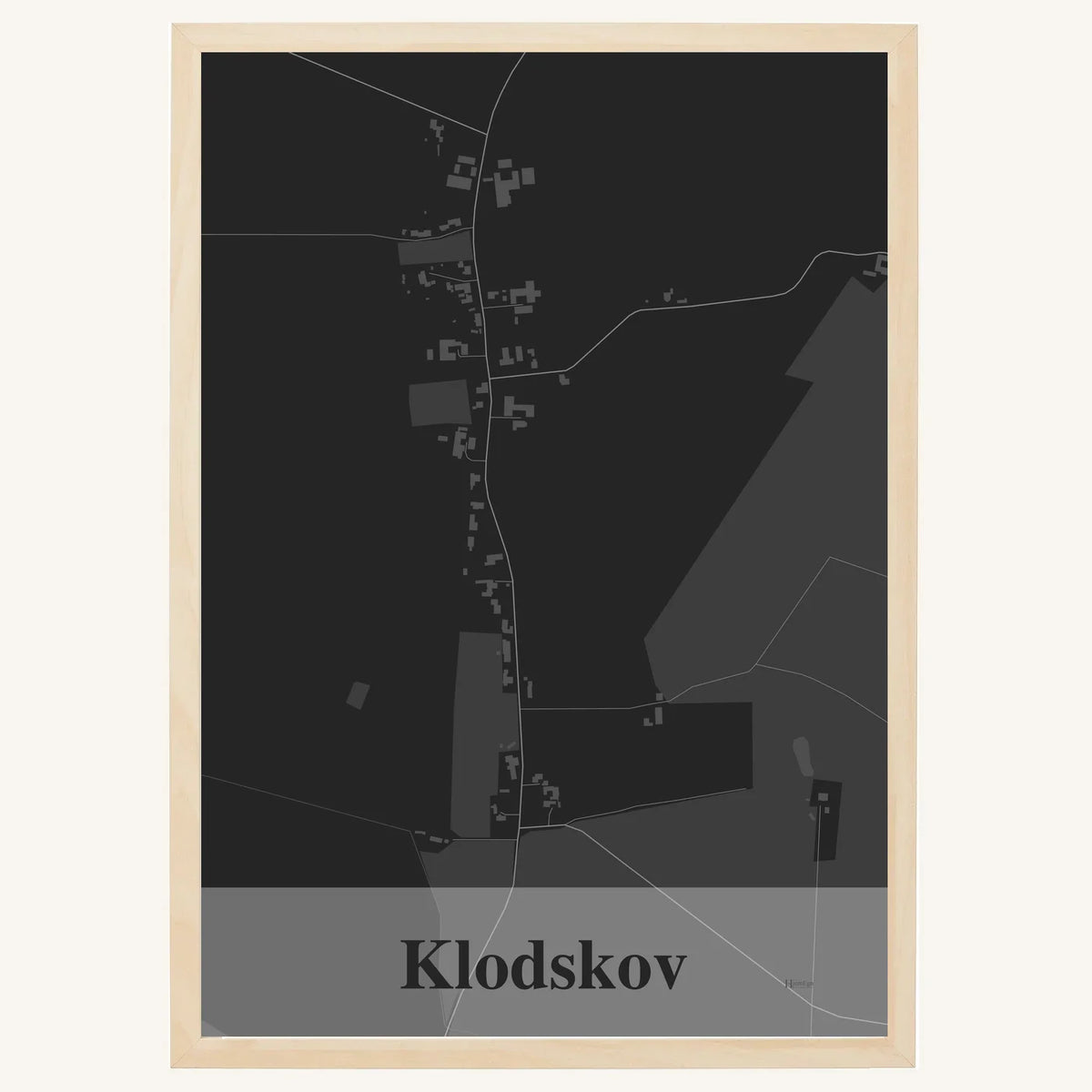 Klodskov plakat – Firkantet 2026 – Mørk grå