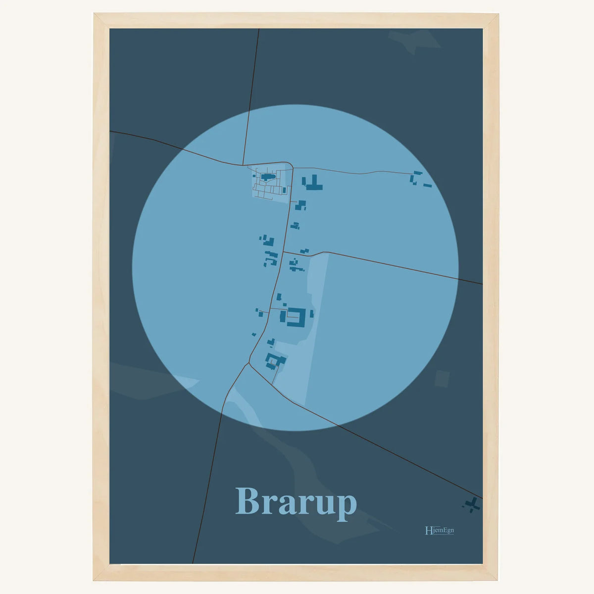 Brarup plakat – Centrum 2026 – Lys pastel blå