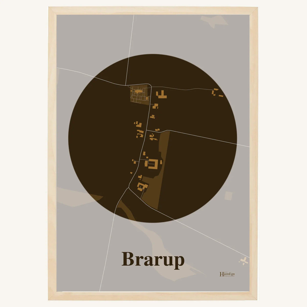 Brarup plakat – Centrum 2026 – Mørk brun