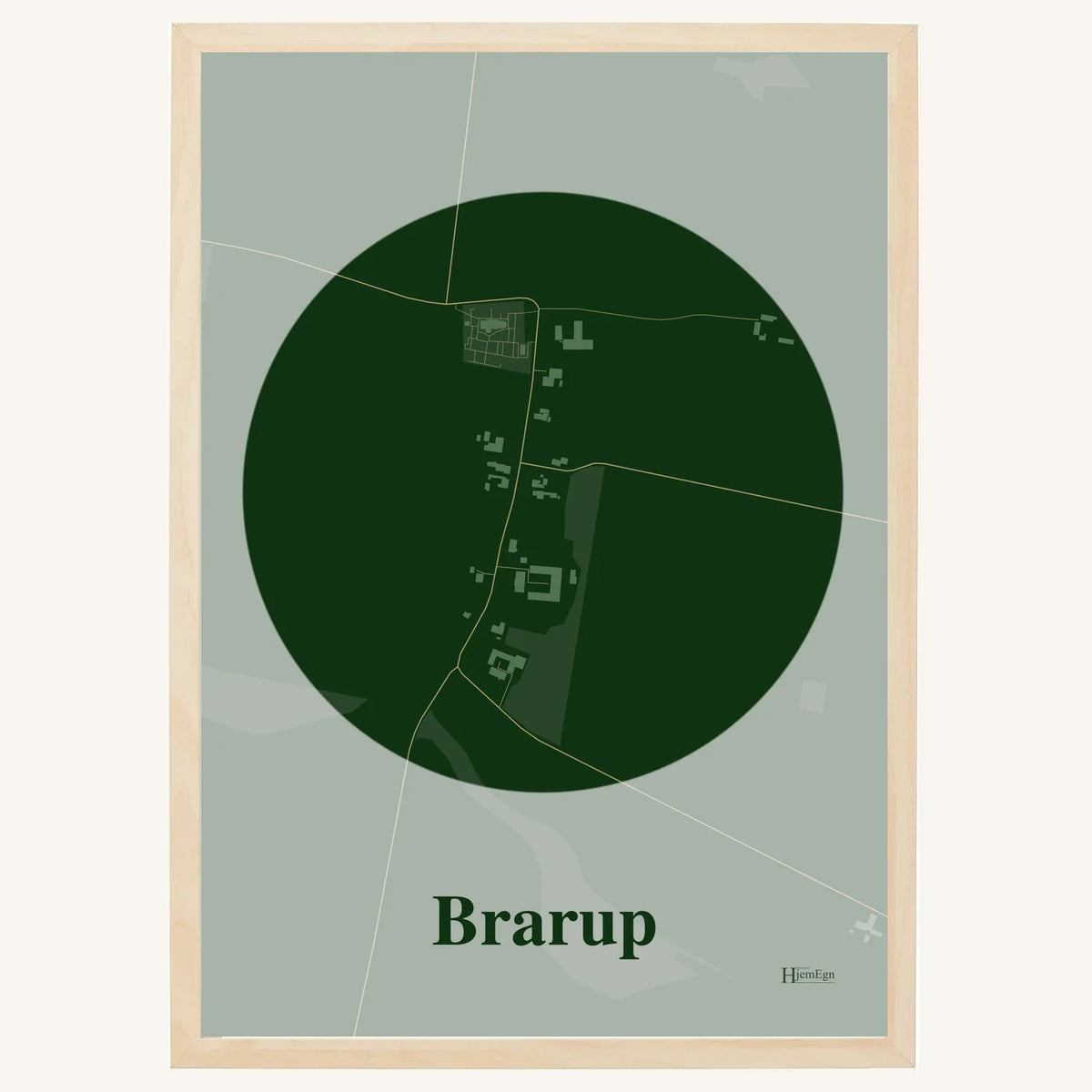 Brarup plakat – Centrum 2026 – Mørk grøn