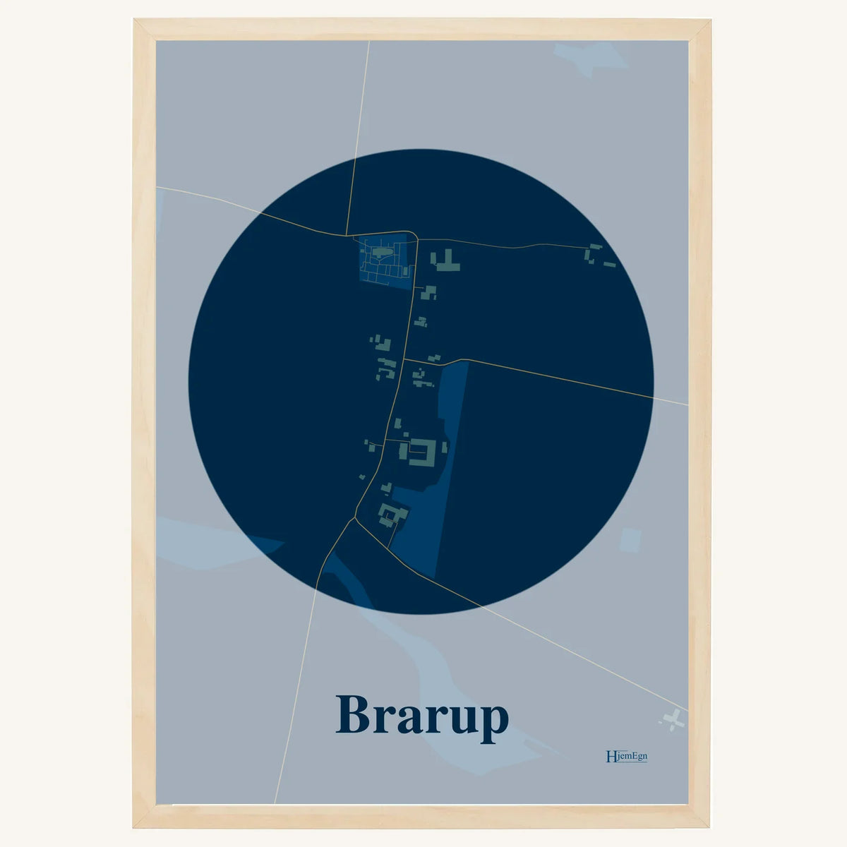 Brarup plakat – Centrum 2026 – Mørk blå