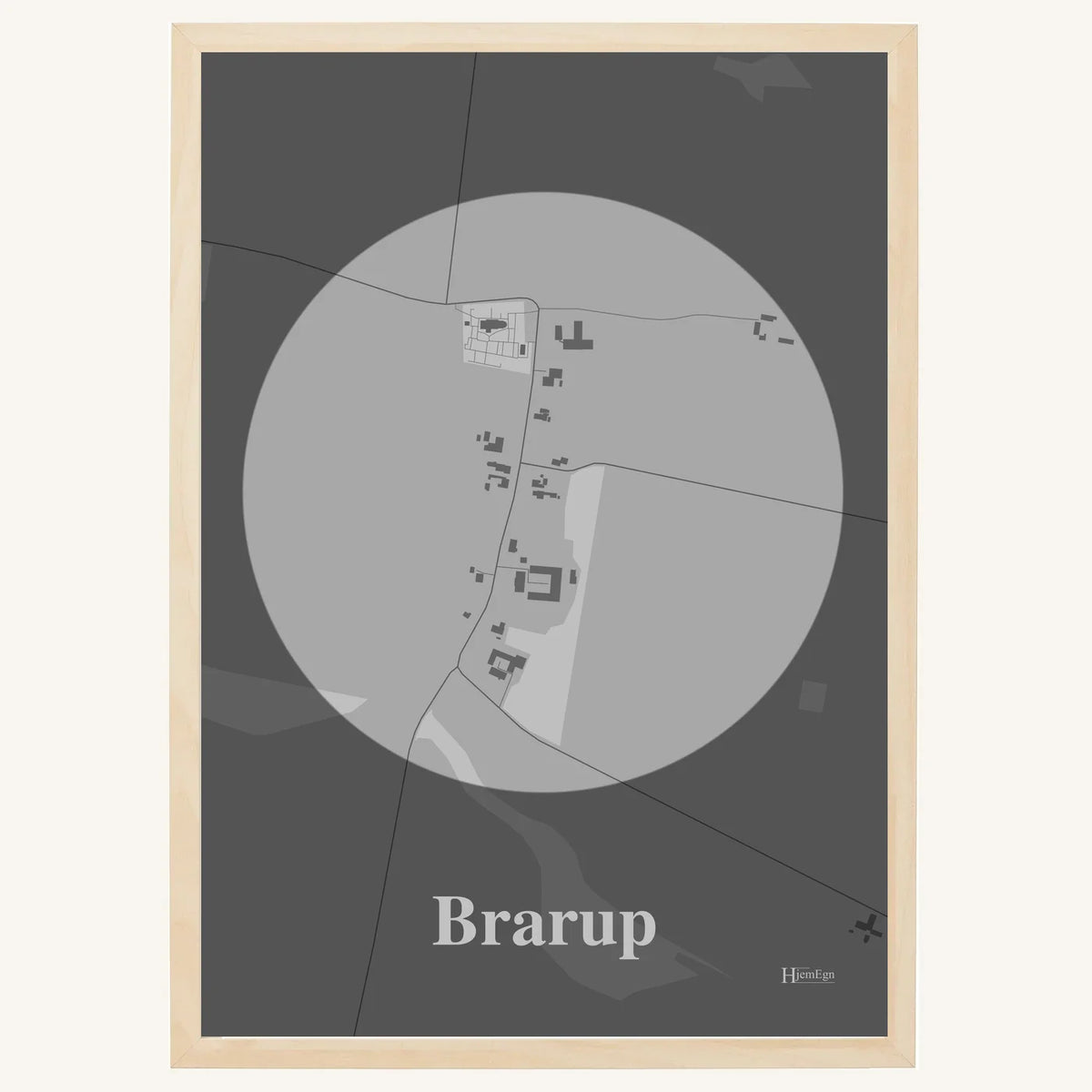 Brarup plakat – Centrum 2026 – Lys pastel grå