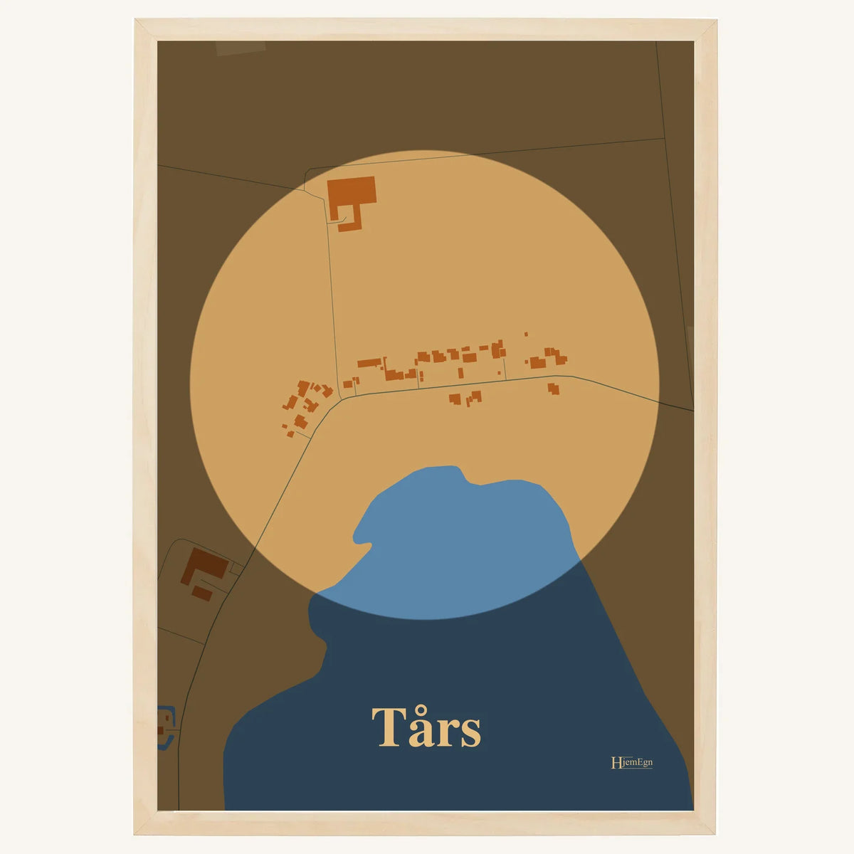 Tårs plakat – Centrum 2026 – Lys pastel brun