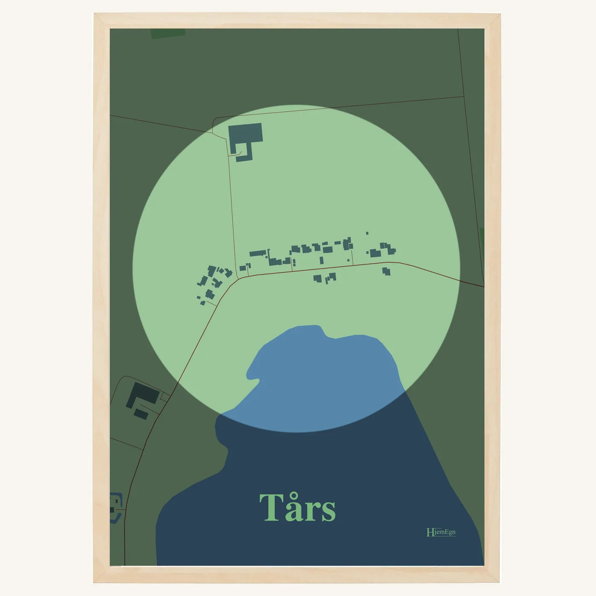 Tårs plakat – Centrum 2026 – Lys pastel grøn