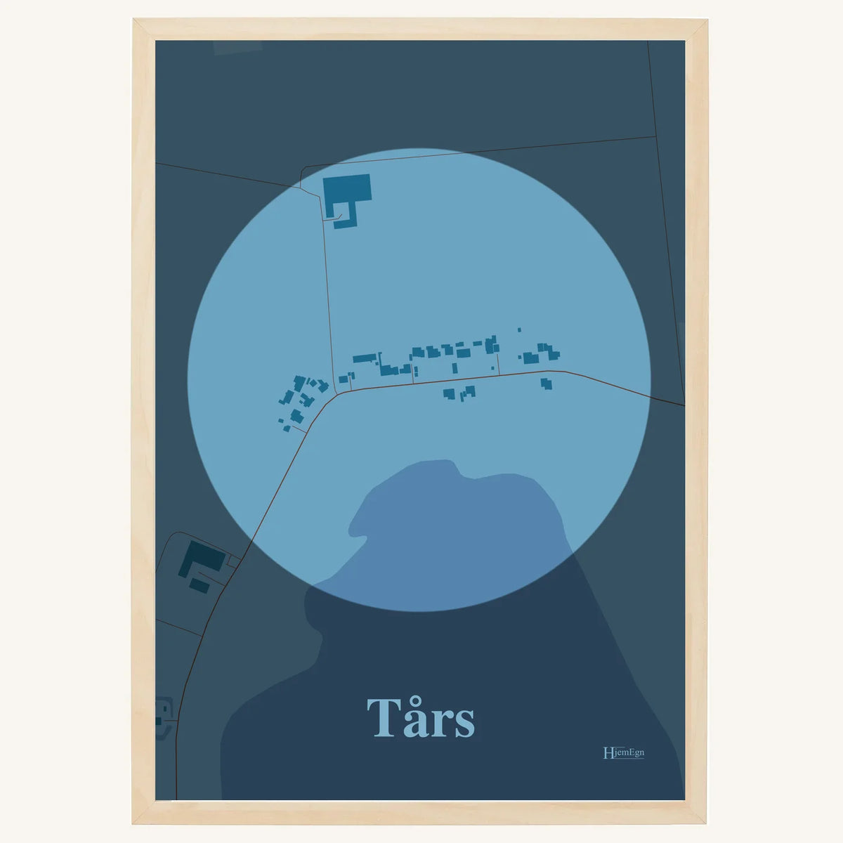 Tårs plakat – Centrum 2026 – Lys pastel blå