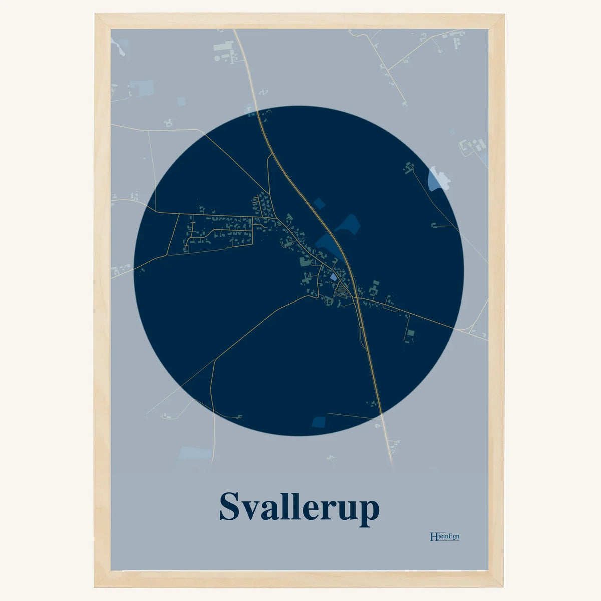 Svallerup plakat – Centrum 2026 – Mørk blå