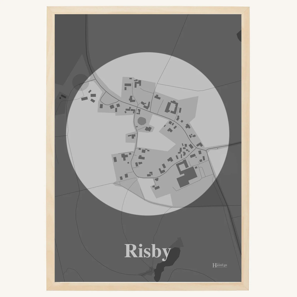 Risby plakat – Centrum 2026 – Lys pastel grå