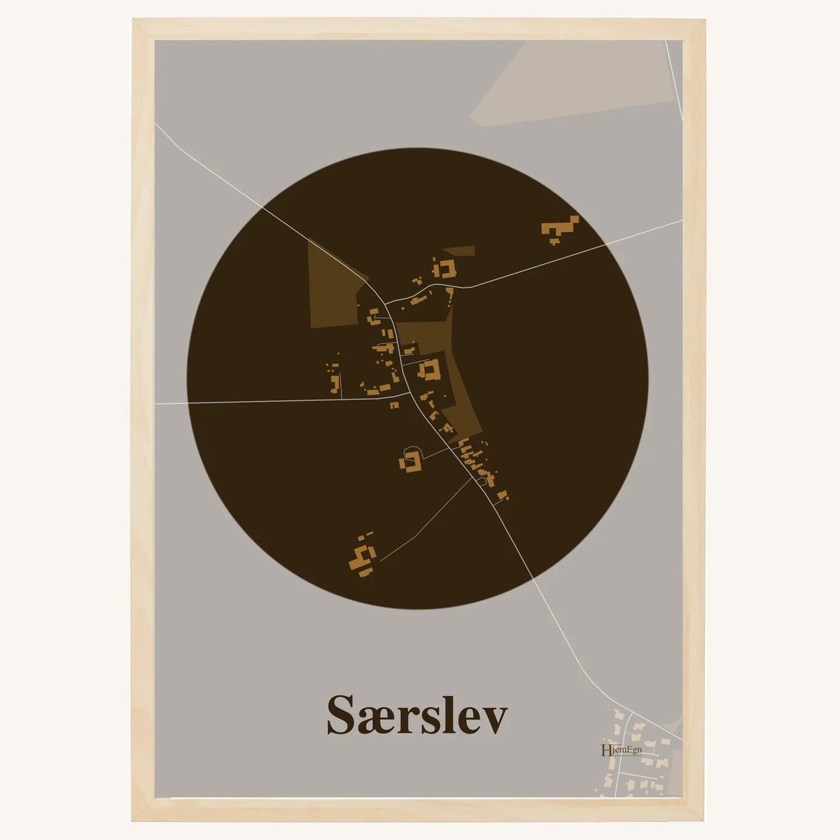 Særslev plakat – Centrum 2026 – Mørk brun