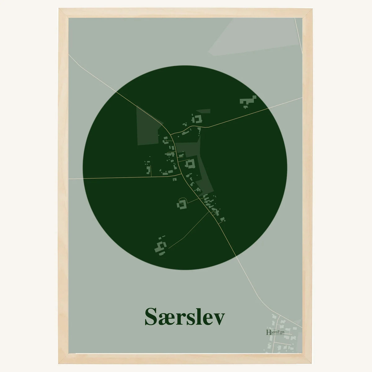 Særslev plakat – Centrum 2026 – Mørk grøn