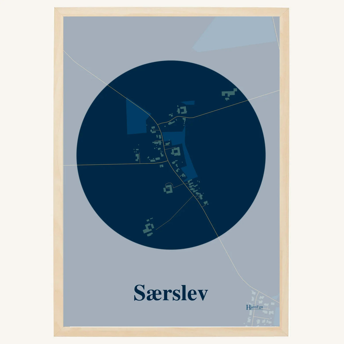 Særslev plakat – Centrum 2026 – Mørk blå