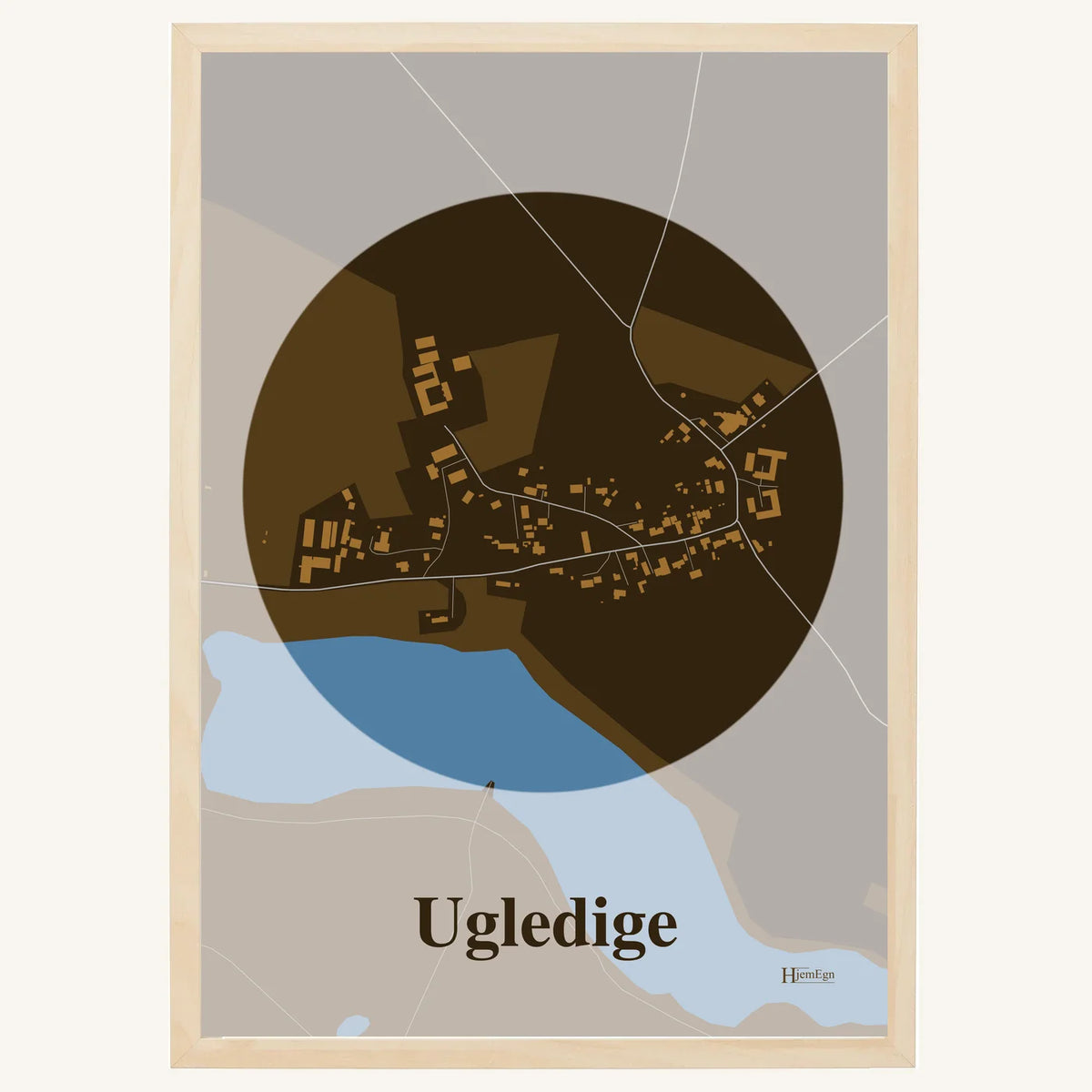 Ugledige plakat – Centrum 2026 – Mørk brun