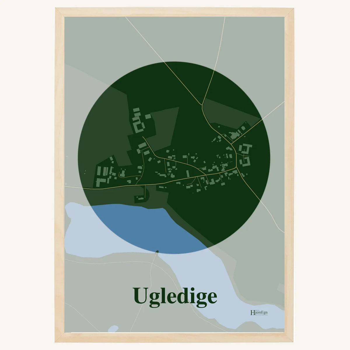 Ugledige plakat – Centrum 2026 – Mørk grøn