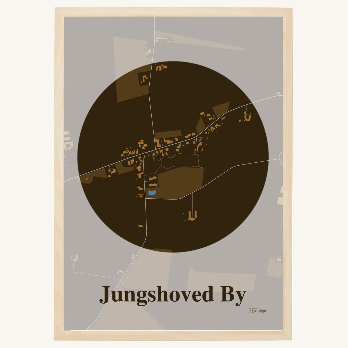 Jungshoved By plakat – Centrum 2026 – Mørk brun