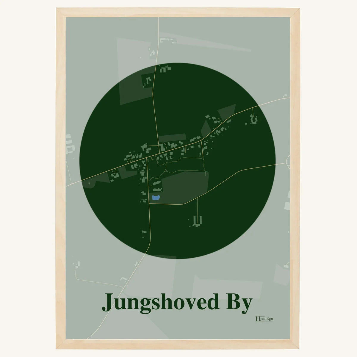 Jungshoved By plakat – Centrum 2026 – Mørk grøn