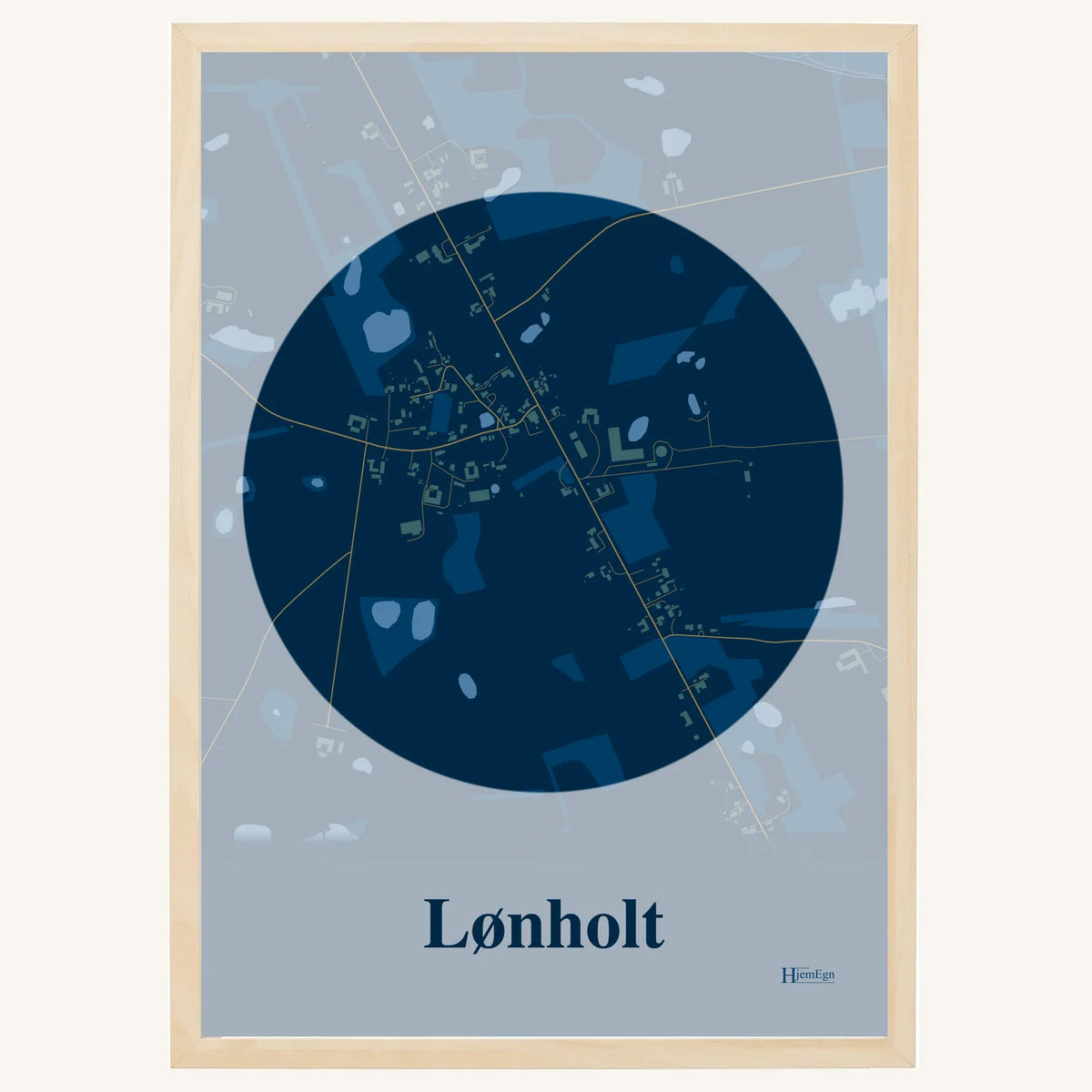 Lønholt plakat – Centrum 2026 – Mørk blå