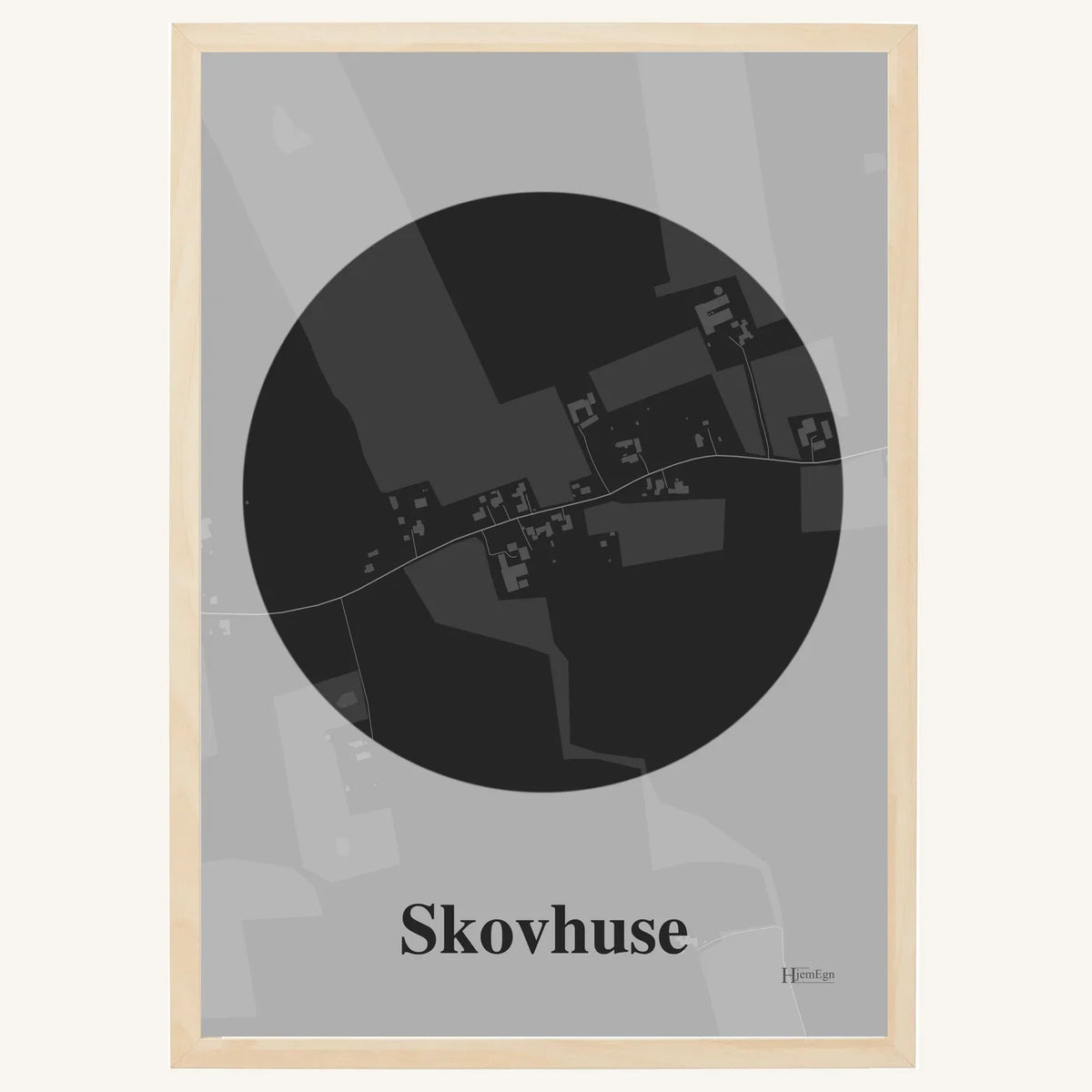 Skovhuse plakat – Centrum 2026 – Mørk grå