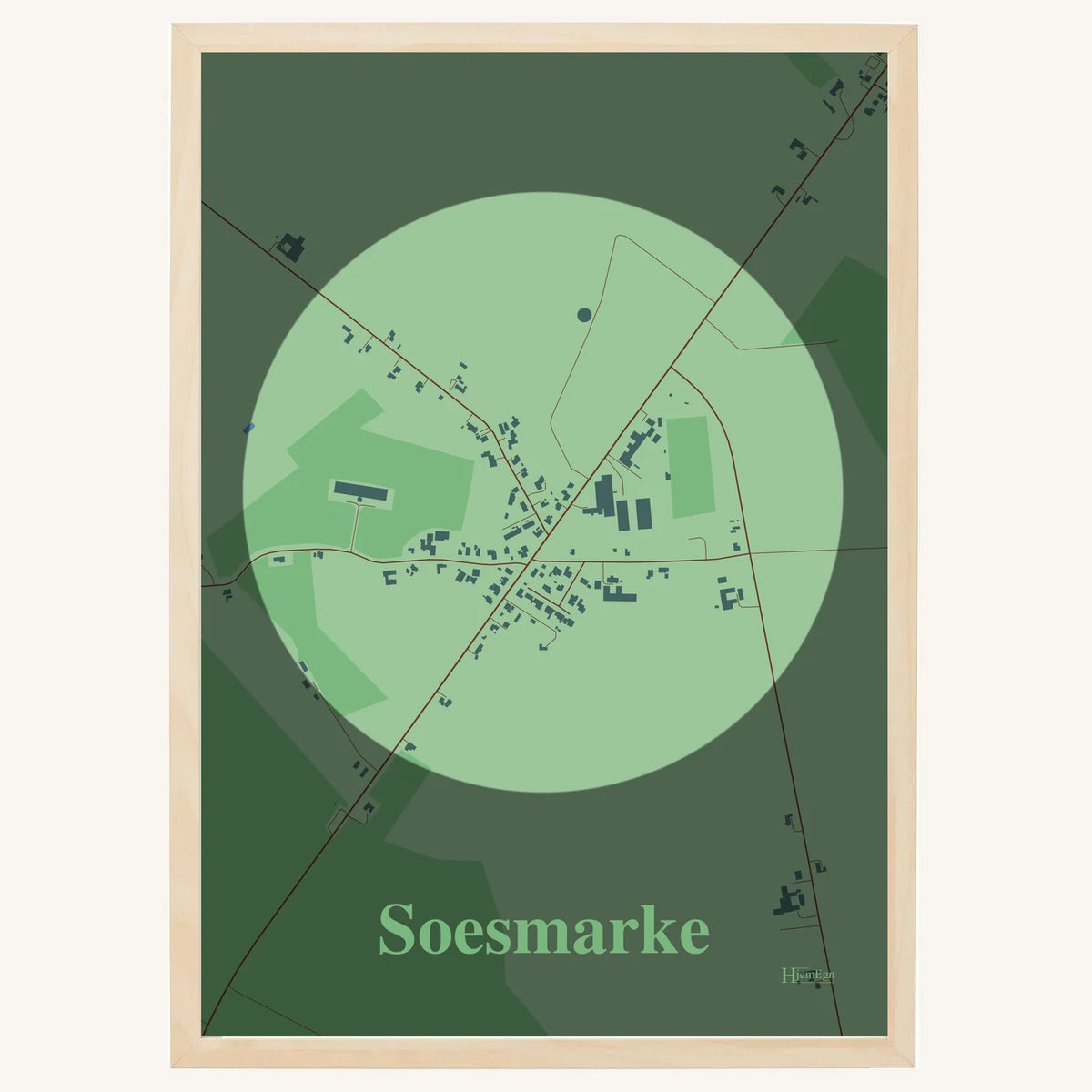 Soesmarke plakat – Centrum 2026 – Lys pastel grøn