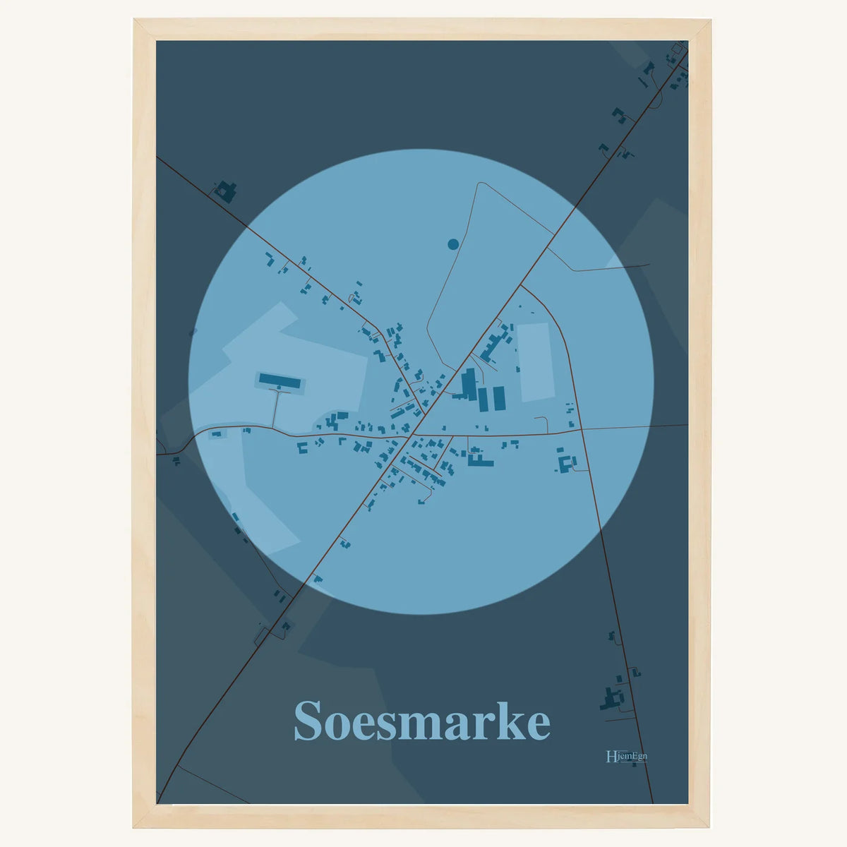 Soesmarke plakat – Centrum 2026 – Lys pastel blå