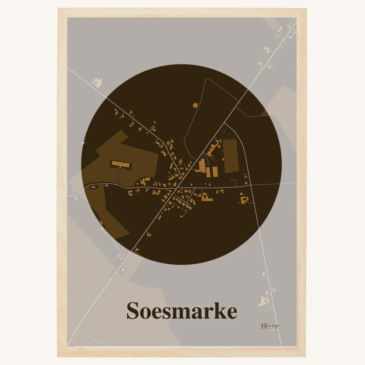 Soesmarke plakat – Centrum 2026 – Mørk brun