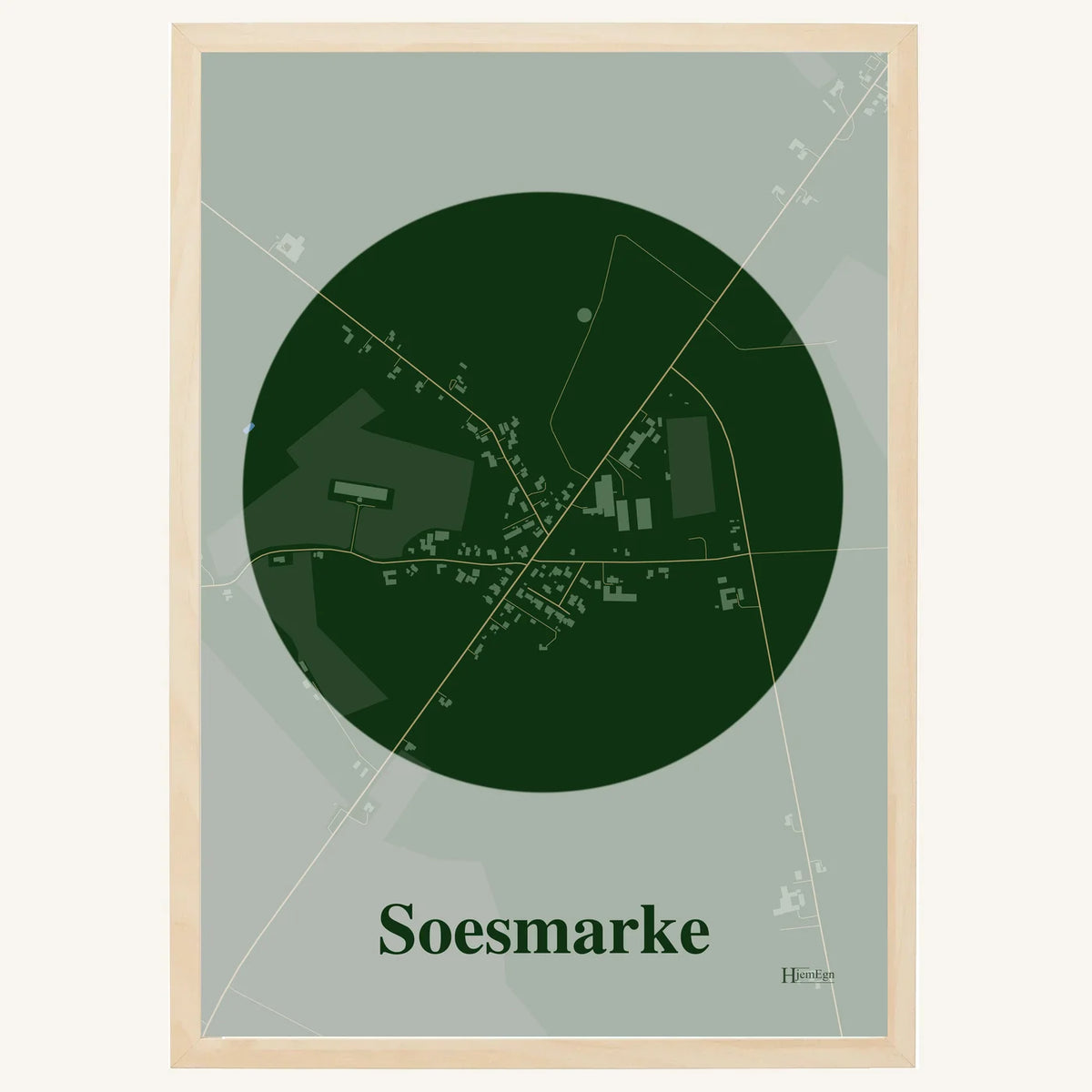Soesmarke plakat – Centrum 2026 – Mørk grøn
