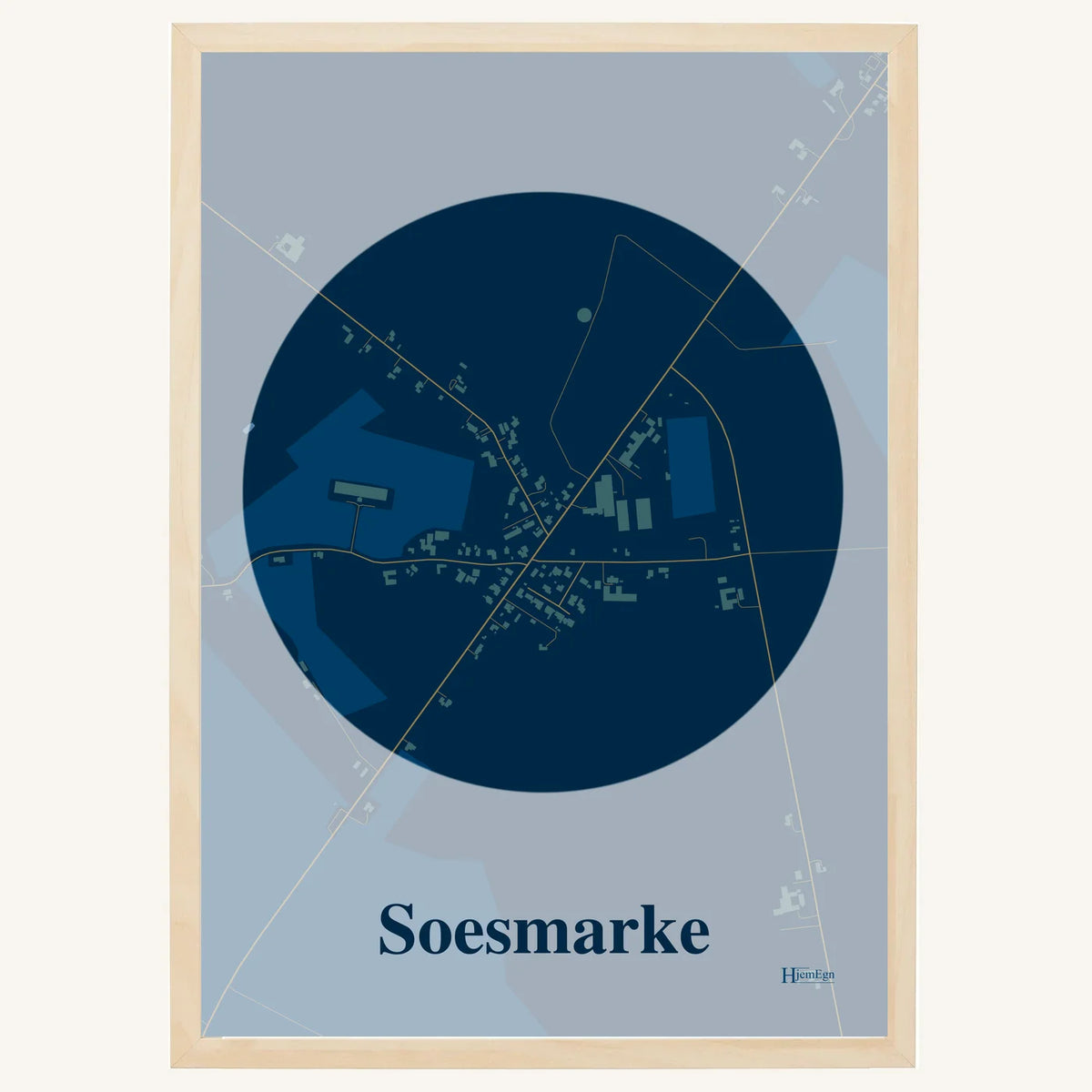 Soesmarke plakat – Centrum 2026 – Mørk blå