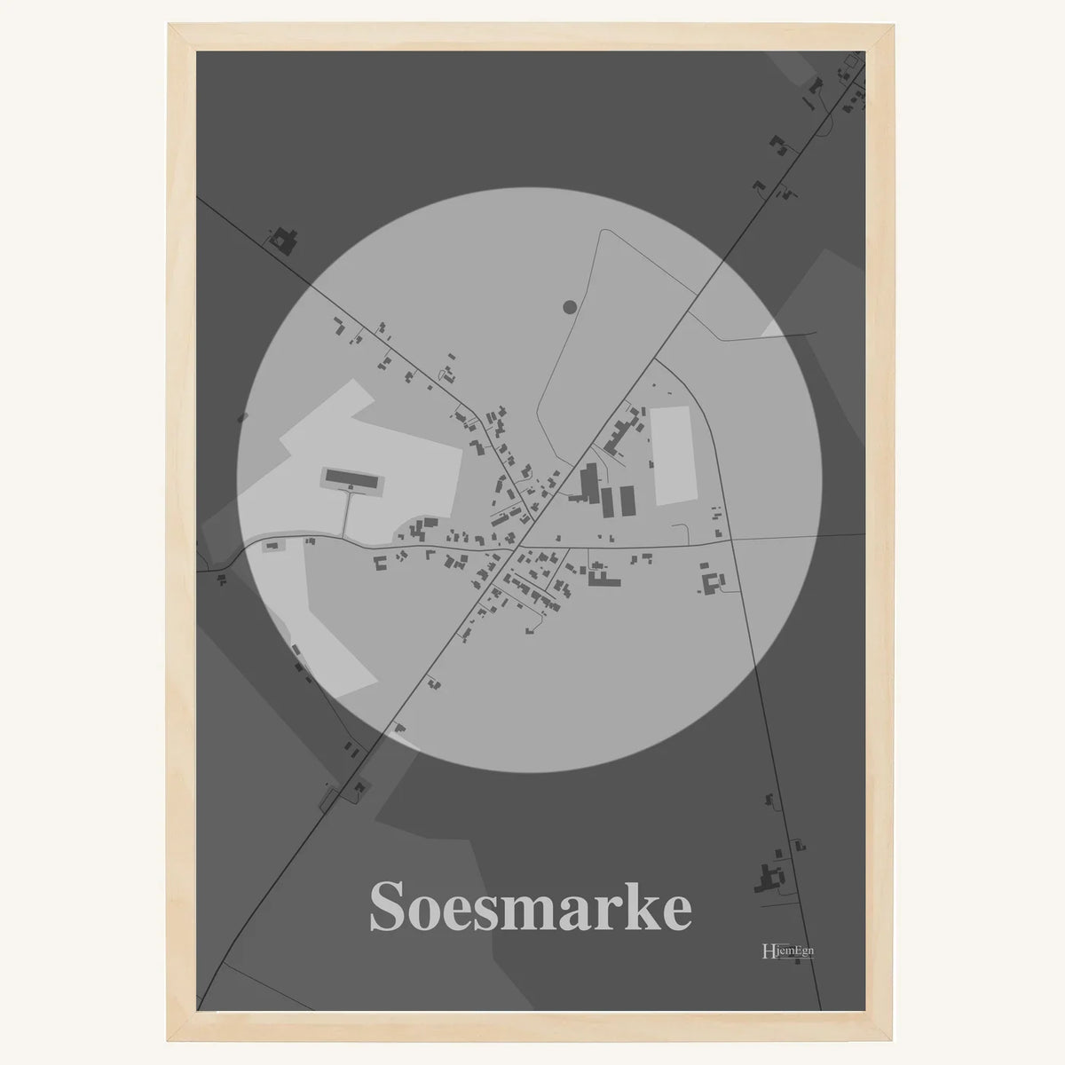 Soesmarke plakat – Centrum 2026 – Lys pastel grå