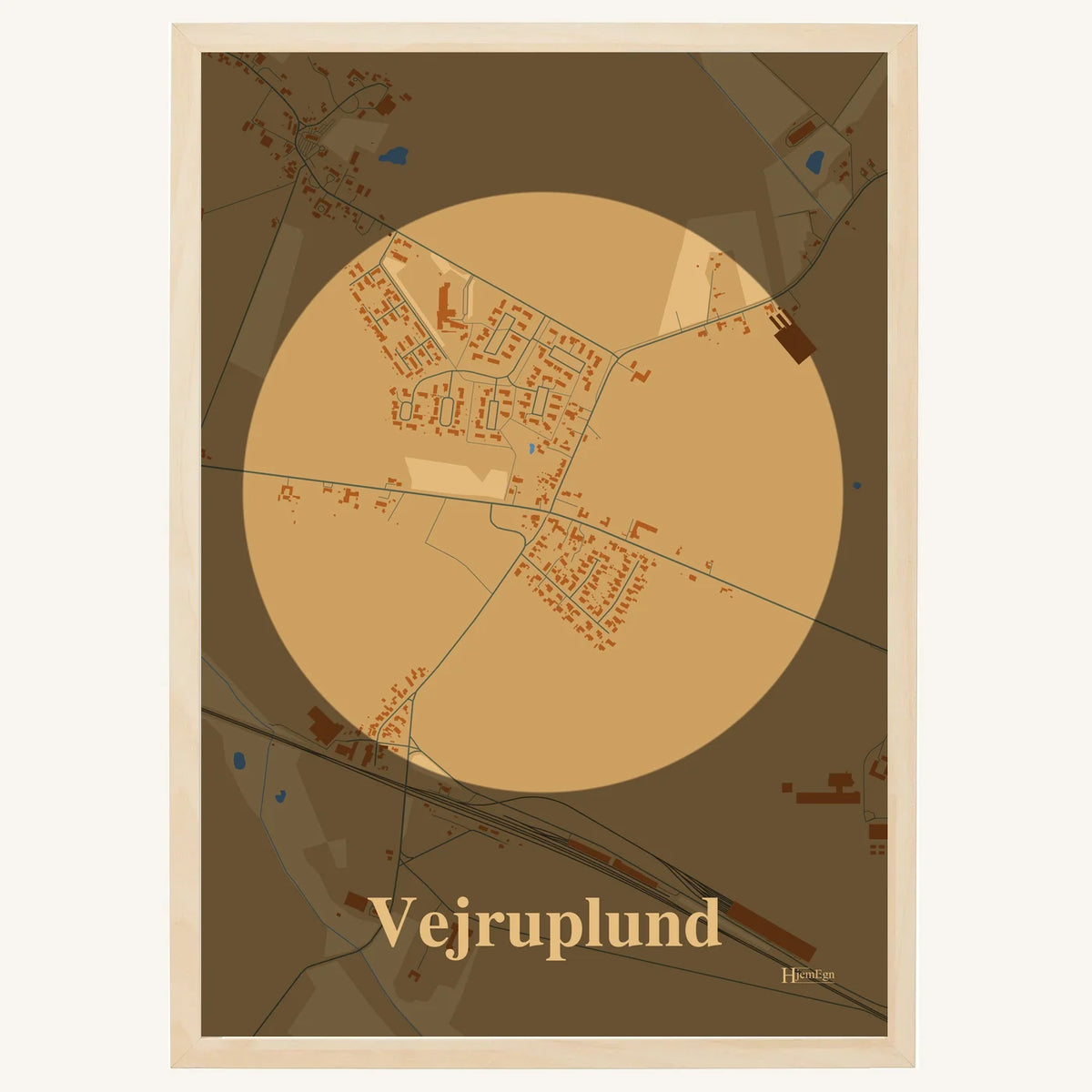 Vejruplund plakat – Centrum 2026 – Lys pastel brun