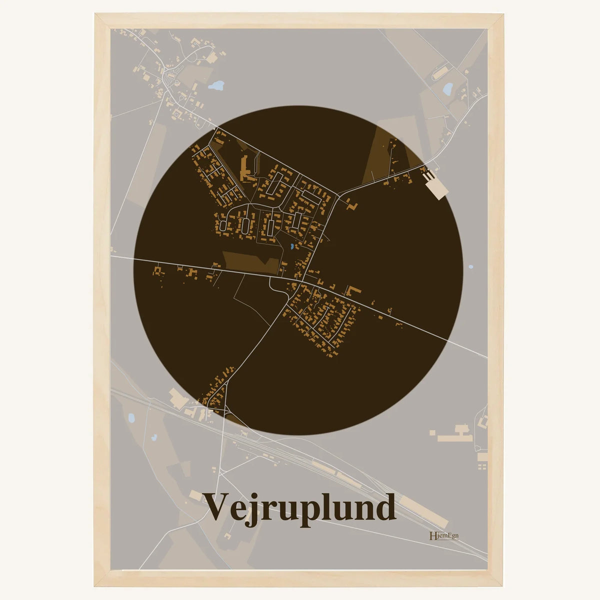 Vejruplund plakat – Centrum 2026 – Mørk brun