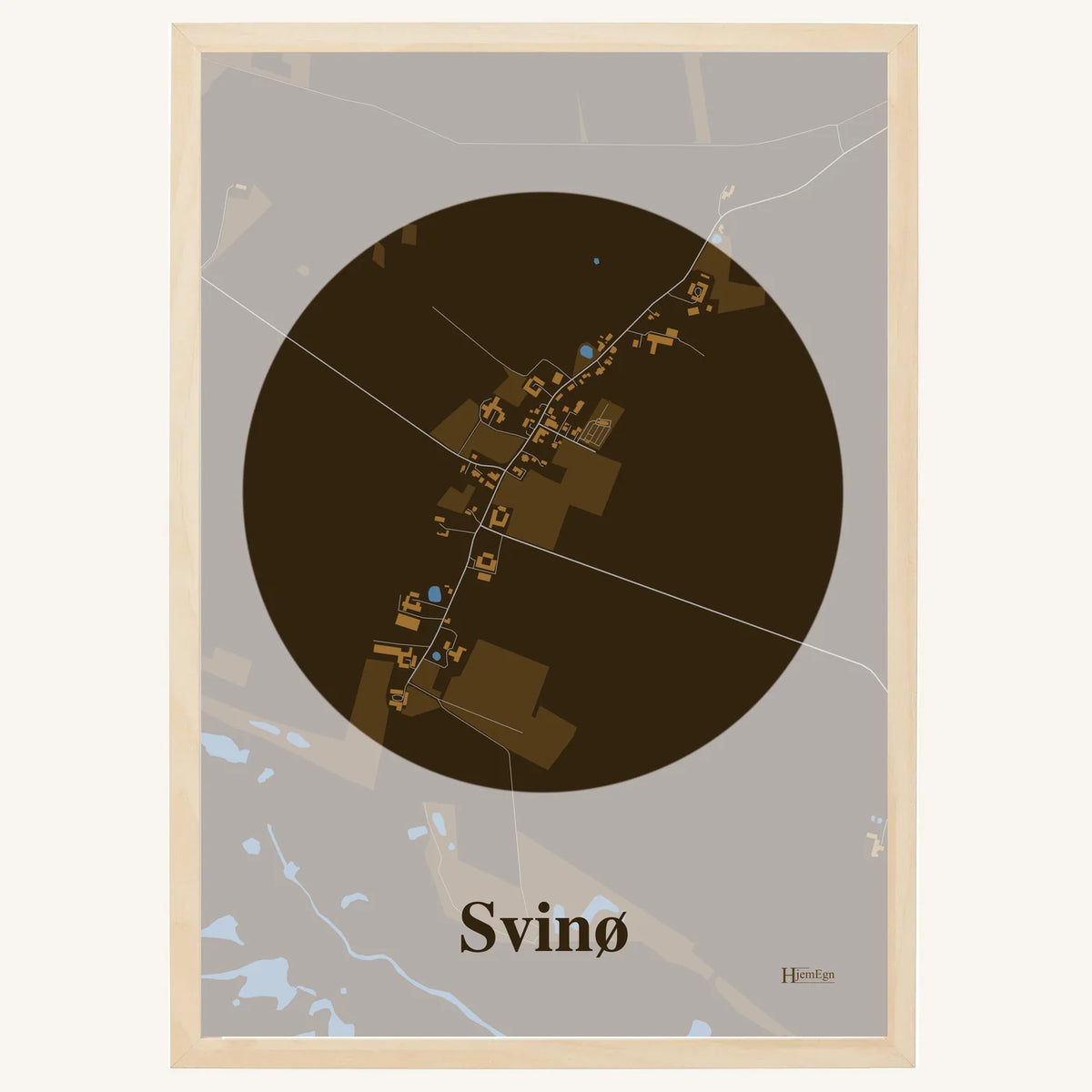 Svinø plakat – Centrum 2026 – Mørk brun