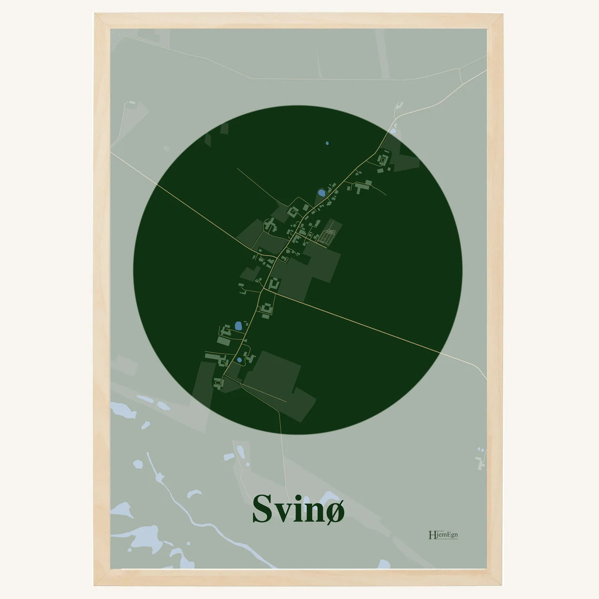 Svinø plakat – Centrum 2026 – Mørk grøn