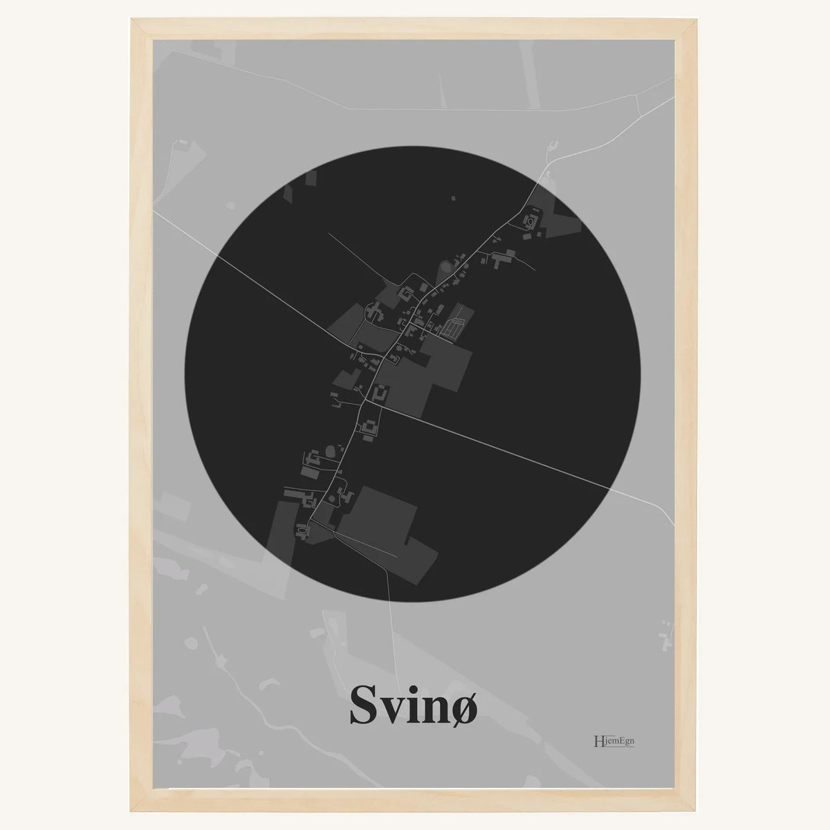 Svinø plakat – Centrum 2026 – Mørk grå