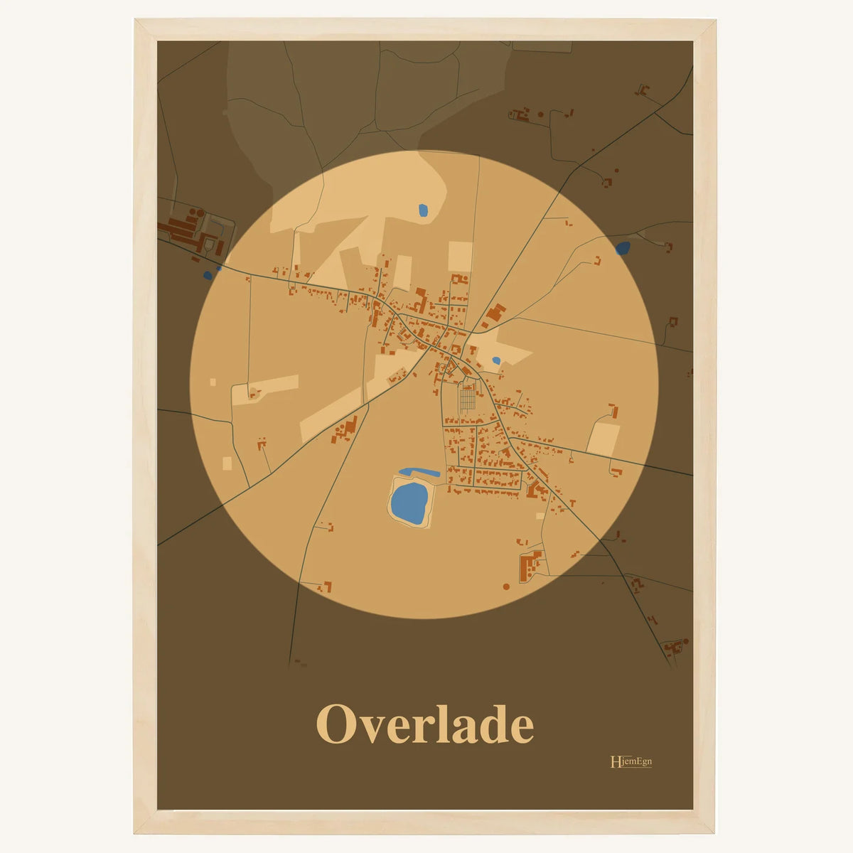 Overlade plakat – Centrum 2026 – Lys pastel brun
