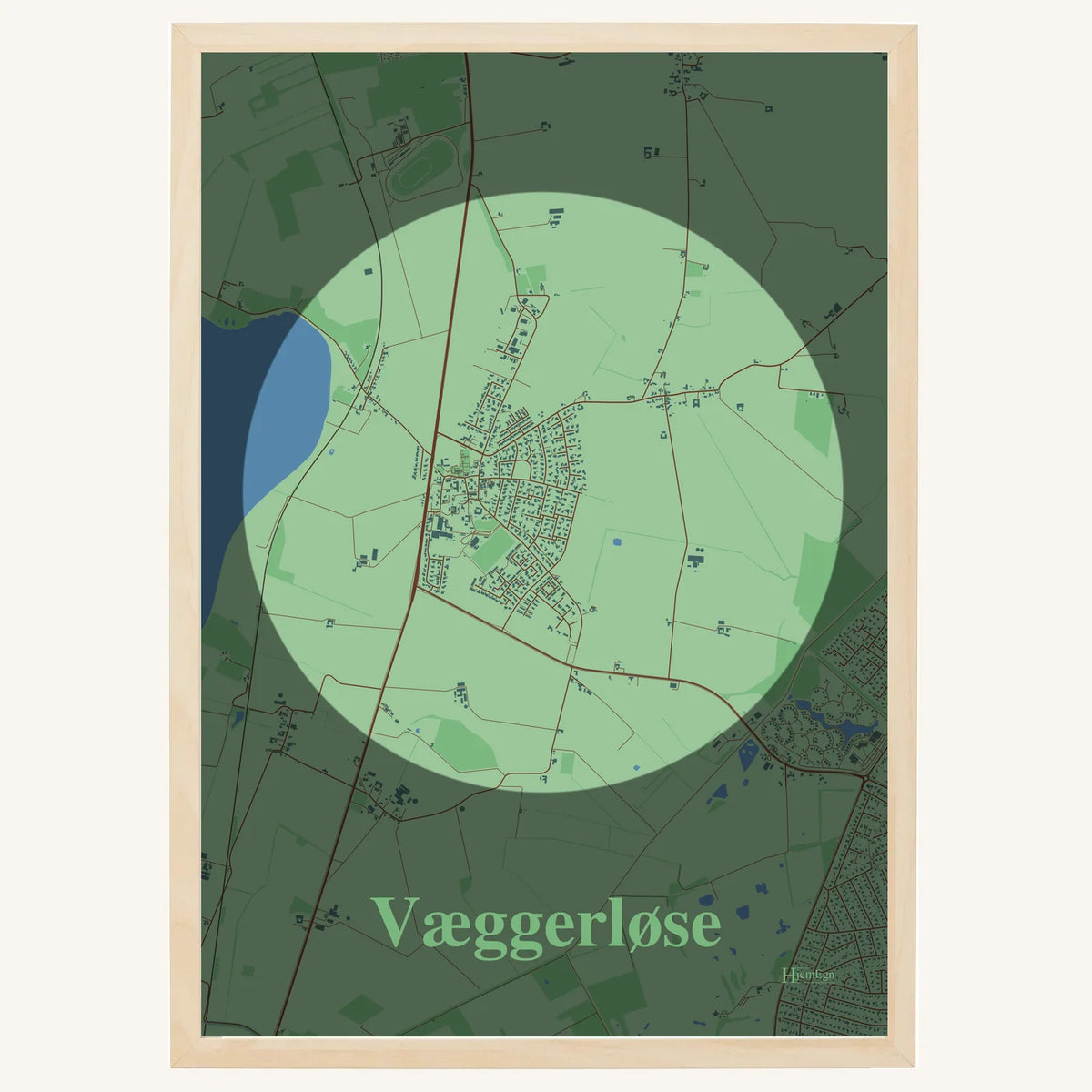 Væggerløse plakat – Centrum 2026 – Lys pastel grøn