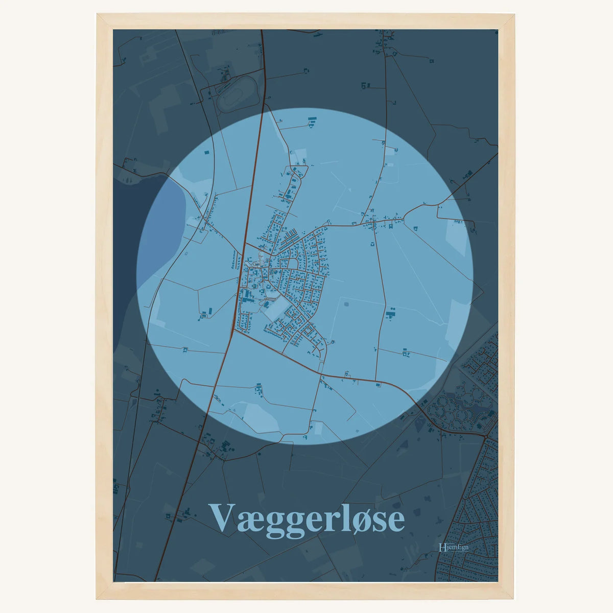 Væggerløse plakat – Centrum 2026 – Lys pastel blå