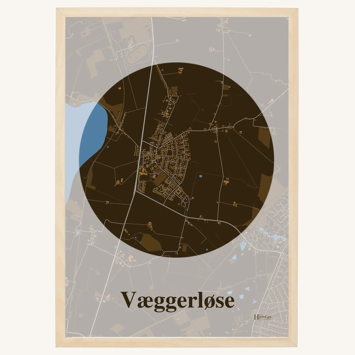Væggerløse plakat – Centrum 2026 – Mørk brun